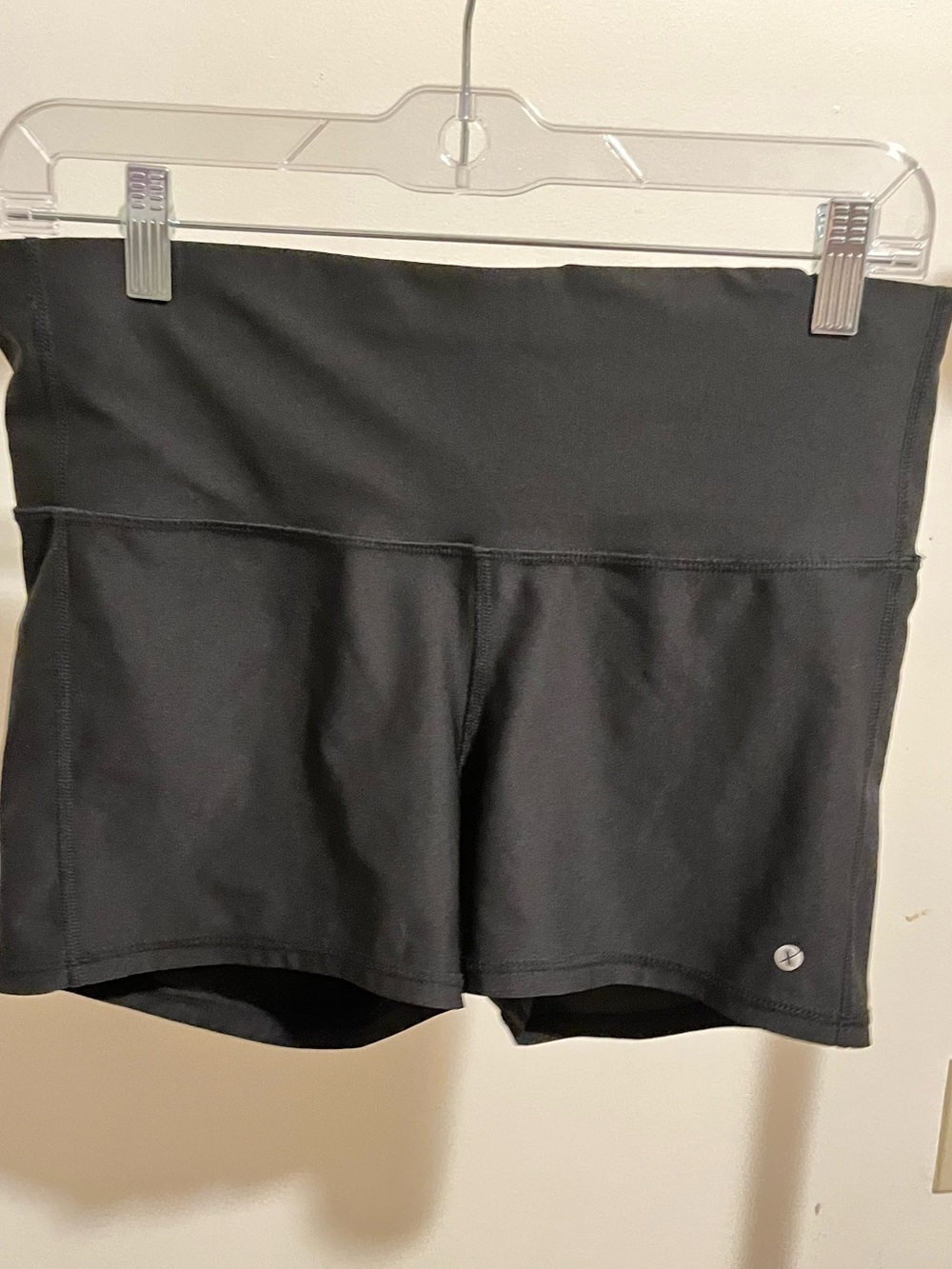 Xersion Black High-Waist Athletic Shorts